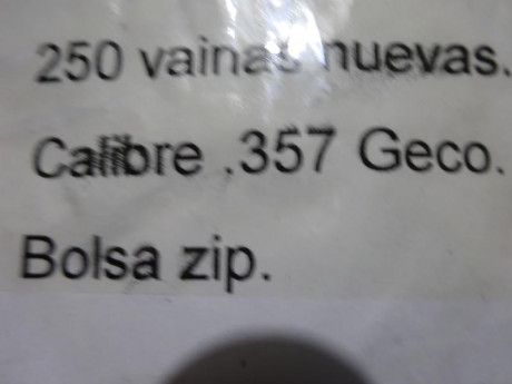 Vendo vainas nuevas del .357 marca Geco, van en bolsa zip.

250 vainas puestas en localidad peninsular 00