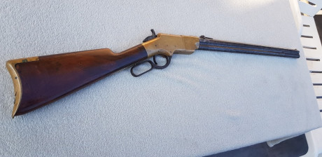 Original rifle Henry 44 municion anular (como no podia ser de otra forma) primera edicion de 1860 numero 02