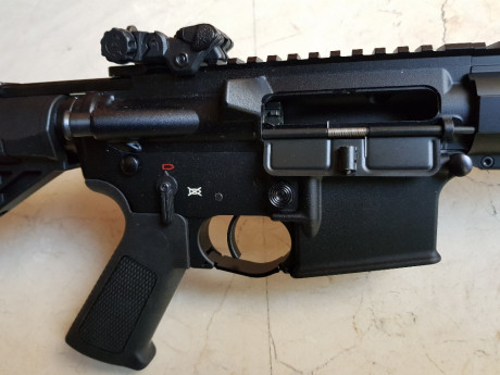 SCHMEISSER A ESTRENAR!

Full Mil. Spec., cañón 14", calibre .300 BLK = 300 AAC Blackout

Seguro y 01