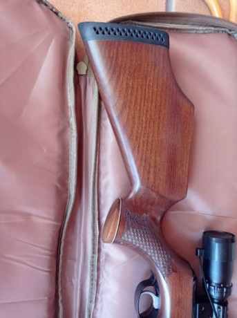 Vendo carabina Air arms en 22 cal en 16 j (actualmente en unos 18 j con arandelas de carga)Muy bonita 61