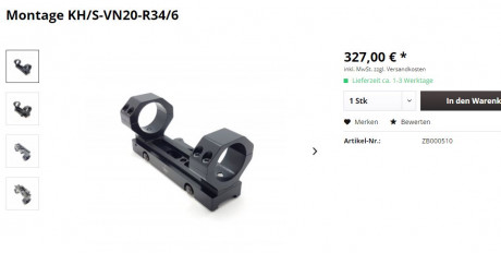 Montura desmontable para carril picatinny de 34mm.

Marca: IEA made in germany

150€

615662801 (Madrid) 02