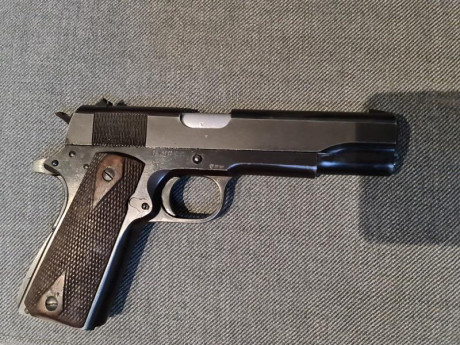 Buenos dias
Pongo a la venta esta pistola Norinco 1911, calibre 45 ACP, se entrega con dos cargadores 01