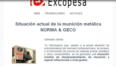 Buenas noches, ante la escasez de munición americana en las armerías ahora Excopesa ha anunciado que Norma 10