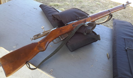 Correa de cuero gris original de Mosin nagant finlandés u otros con anillas .
 regalo facsímil del.manual 20