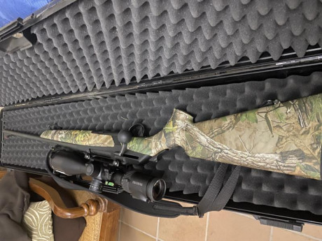 Vendo un Merkel Helix calibre 300wm, camuflaje Realtree, sin visor.
Comprado nuevo.
Estado como nuevo 61