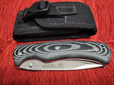 Vendo navaja cudeman 327 nueva. Cachas micarta con separadores rojos . Esta en Valencia y su precio es 02