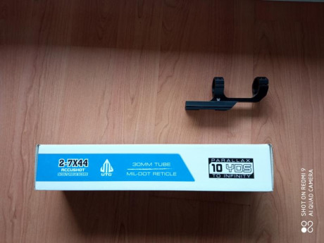 Vendo anillas altas Vortex monopieza cantilever 30 mm para rail weaver, y visor scout 2-7x44 con tubo 01