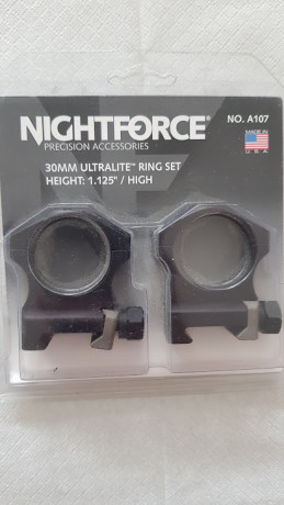 Vendo anillas nightforce ultralite las mejores anillas del mercado precio en tienda 240eur
Sin uso 
las 02