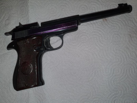 Vendo una pistola Star Olimpic del calibre .22 corto con un cargador en caja original.
Requiere mucha 00