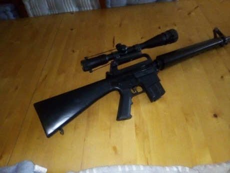 vendo carabina adler replica del M-16, con un cargador de 10 cartuchos, ideal para divertirse, se vende 02
