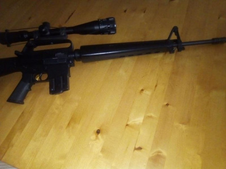 vendo carabina adler replica del M-16, con un cargador de 10 cartuchos, ideal para divertirse, se vende 01