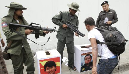 Por lo visto son de las elecciones "democráticas" 8) 
en Myanmar 00