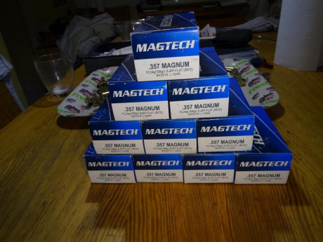 Muy buenas.

Vendidas las 500 vainas de laton Magtech del .357 con un solo disparo efectuado, pulidas 00