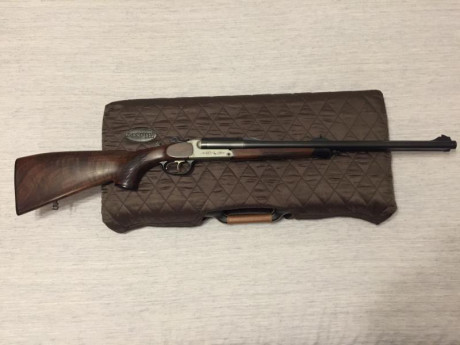 Vendo express Blaser S2 en calibre 8X57 IRS,   muy poco común en este rifle, baleo perfecto,  con su maletín 02