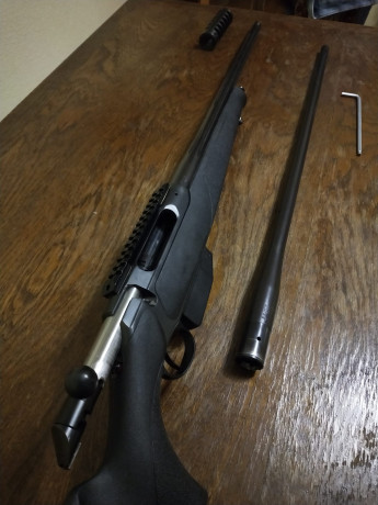 Vendo Sauer 202 sintético con dos cañones, 300 weatherby magnum y 8x68S. En perfecto estado, agrupando 11