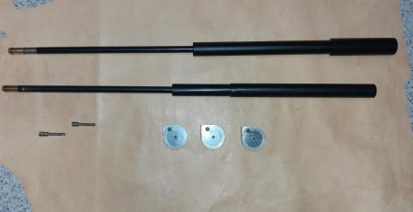 Pongo en venta todo esto.

3 cargadores de 5.5 de 18 balines 35 euros cada uno
Cañon smoot twist 5.5 de 00