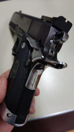 Vendo Pistola Marca S.P.S. modelo Super Match calibre 9mm con 2 cargadores. Para guiar con licencia A, 00
