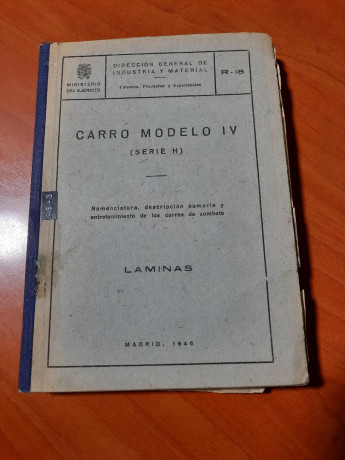 Vendo libro de láminas del Panzer IV en español del año 1946. Consta de 69 láminas.
Precio 75 euros. 02