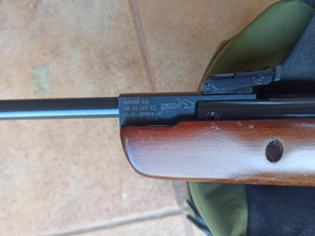 Hola, vendo gamo hunter 440 en calibre 5.5 del año 1997,la época dorada de gamo, esta en buen estado en 11