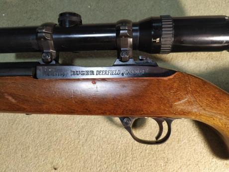 Ruger Deerfield del 44 Mg . Cargador rotatorio de dos cartuchos + 1 en recámara .Automatismo funcionando 01