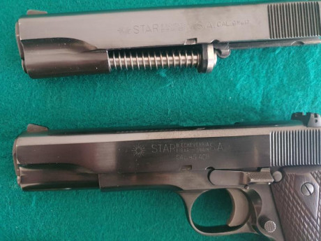 STAR MS CON LAS DOS CORREDERAS DEL 9MM Pb Y 45 ACP.

ESTÁ PERFECTA, PUEDO MANDAR FOTOS MAS DETALLADAS 01
