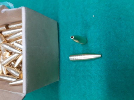 Hola.
Vendo 84 puntas para recarga del calibre 308 de 150 Gr  de la marca Solid Brass de punta hueca para 01