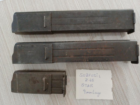 Vendo: 

-Cargador Pistola Star DKL 9 corto: 30 euros

-Cargador Pistola Astra 4000 Falcon 9 corto: 40 00