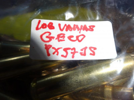Muy buenas.

Vendo 106 vainas Geco del 8X57 JS, con 1 tiro, pasadas por Tumbler y en bolsa zip que va 00