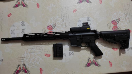 Se vende AR15 marca DPMS  en calibre 6,8 spc 16" de cañón ,esta en muy buen estado , solo lo he usado 02