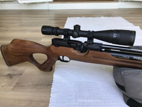 Vendo Weihrauch hw 100 tk calibre 4,5 en estado impecable. Está a 24 julios. Incluye embalaje original 00