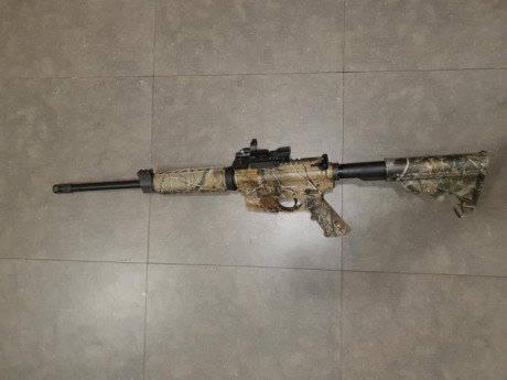 VENDIDO VENDIDO BORRAR
Vendo AR-15 S&W MP15 CAMO  cal. 300 blackout 
NO HA TIRADO NI 200 TIROS.
Dispone 01
