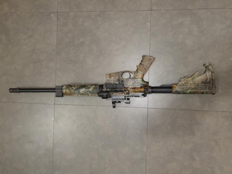 VENDIDO VENDIDO BORRAR
Vendo AR-15 S&W MP15 CAMO  cal. 300 blackout 
NO HA TIRADO NI 200 TIROS.
Dispone 00