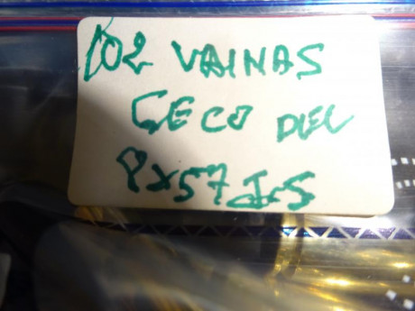 Vendidas las 102 vainas marca Geco calibre 8X57 JS con 1 tiro y pasadas por Tumbler, conservan el pistón 00