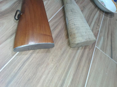 Se vende conjunto de culatas Oviedo. No se si son del modelo 1916 o 1893. Una de ellas está en basto como 00