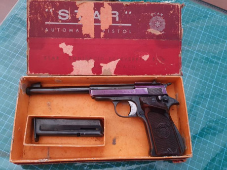 En breve entregaré el arma para su destrucción. 
Vendo una pistola Star Olimpic del calibre .22 corto 02