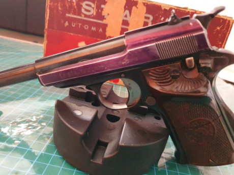 En breve entregaré el arma para su destrucción. 
Vendo una pistola Star Olimpic del calibre .22 corto 01