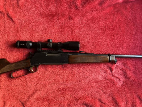 Hola a todos.
Vendo  este rifle (solo el rifle sin visor ni monturas ) es un Browning  BLR de palanca 20