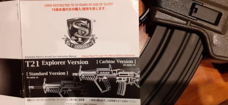 Vendo,  S&T -  TAVOR 21 Explorer  versión OD, réplica airsoft del rifle de asalto israelí, sin estrenar. 10