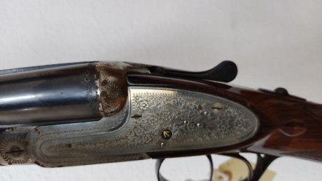 Vendo Escopeta paralela Martin Amuategui modelo Coto calibre 12 de cañones 1 y 3 estrellas, expulsora 12