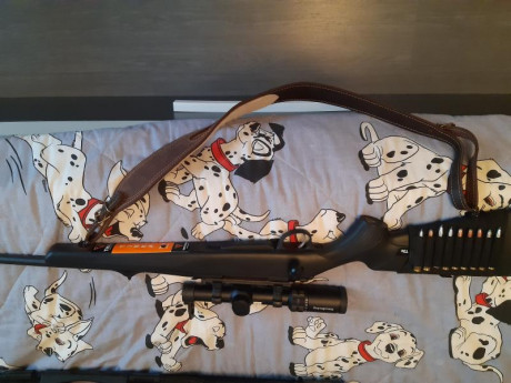 Cambio Tikka t3x calibre 308 con visor Nikko sterling 1-8x24 con reticula iluminada el equipo tiene 6 01