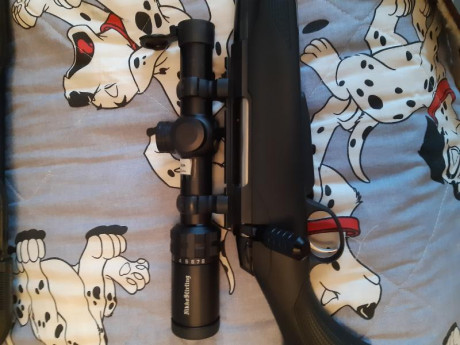 Cambio Tikka t3x calibre 308 con visor Nikko sterling 1-8x24 con reticula iluminada el equipo tiene 6 00