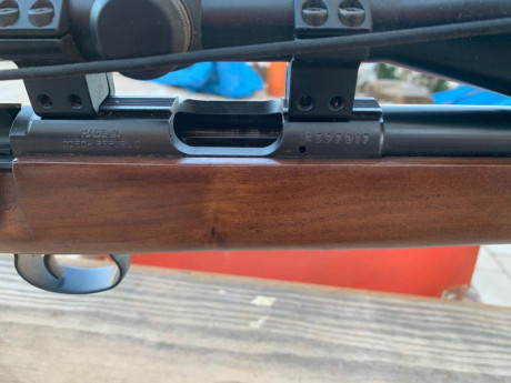 Carabina CZ Varmint .22 Magnum, apenas utilizada, guiada en licencia tipo E, incluye 3 cargadores de 5 10