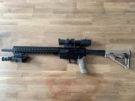 Marca: Just Right Carbines (JRC)
Modelo: AR15
Calibre: 9mm Parabellum
Año de fabricación: 2019
Fabricación: 00