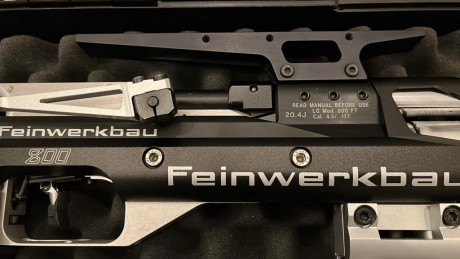 Vendo carabina Aire comprimido Feinwerkbau 800X Field Target 20,4J  4.5mm en perfecto estado
como se ve 01