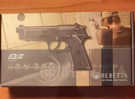 Se vende Beretta Elite II CO2/ 4,5 ,Umarex  .Sin estrenar.Se puede ver en  campo federación Pamplona.59 01