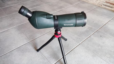 Vendo telescopio terrestre marca bonanza con trípode ajustable para usarlo sobre la mesa o tumbado

Precio 02