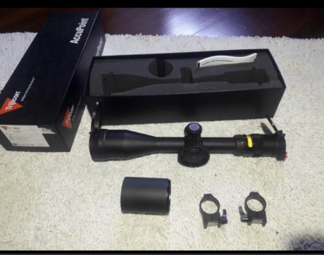 Visor táctico muy luminoso con cribar óptica y tritio. Precio de nuevo en España 2000€ NIDEC
Precio 999€
https://www.nidec.es/es/visores-telescopicos/visor-trijicon-accupoint-5-20x50-reticula-ilumi-mil-dot-verde.html 01