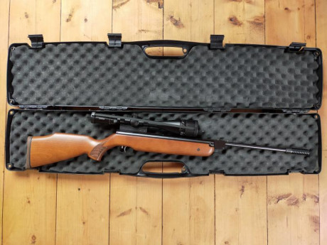 Vendo carabina Weihrauch HW80K en calibre 5.5 sólo estrenada para ajustar el visor, visor Hawke Vantage 01