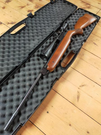 Vendo carabina Weihrauch HW80K en calibre 5.5 sólo estrenada para ajustar el visor, visor Hawke Vantage 12