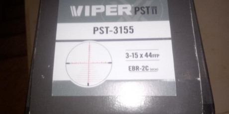 Vendo visor Vortex  Viper PST II gen 3-15x 44 en perfecto estado de metal y lentes, tiene 2 años.
Con 02